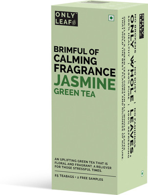 Onlyleaf Jasmine Green Tea for Calm Mind, Made with 100% Whole Leaf & Natural Flavors, 27 Pyramid Tea Bags (25 Tea Bags + 2 Free Samples) Jasmine Green Tea Bags Box(27 Bags) Onlyleaf Jasmine Green Tea for Calm Mind, Made with 100% Whole Leaf & Natural Flavors, 27 Pyramid Tea Bags (25 Tea Bags + 2 Free Samples) Jasmine Green Tea Bags Box(27 Bags)