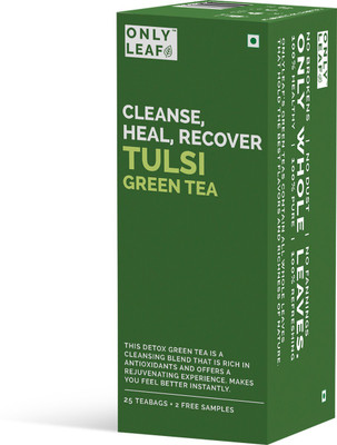 

Onlyleaf 100% Natural Detox Tulsi Green Tea Bags Box(27 Bags)