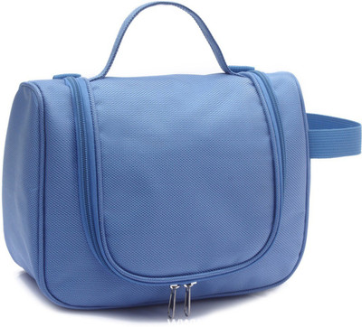 

Lemish Waterproof Travel Bag Beauty Make Up Toiletry Wash Bag Zipper Cosmetic Case Organiser Party, Picnic Easy Carrying-Blue Color Travel Toiletry Kit(Blue)