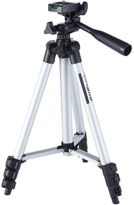 

OsRpe 3110 Tripod for Mobile and DSLR Camera Tripod(Silver, Supports Up to 3000 g)