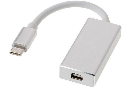 

lipiworld TV-out Cable USB 3. 1 Type-C Male to Mini DisplayPort Female Adapter Converter(Silver, For Laptop)