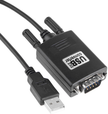 lipiworld USB to RS-232 Serial Converter Cable-Black USB Adapter(Black)