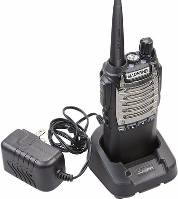 

Lascom India UV8D UHF 8W 128CH PORTABLE Walkie Talkie Transceiver Dual PTT FM 5Watt Portable Two-way Radio Walkie Talkie(Black)