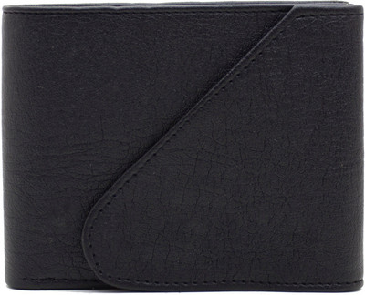 

DELMA Men Black Artificial Leather Wallet(6 Card Slots)