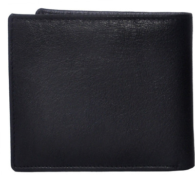 

WalletLee Men Black Genuine Leather Wallet(1 Card Slot)
