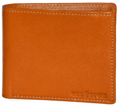 

WildTouch Men Tan Genuine Leather Wallet(4 Card Slots)