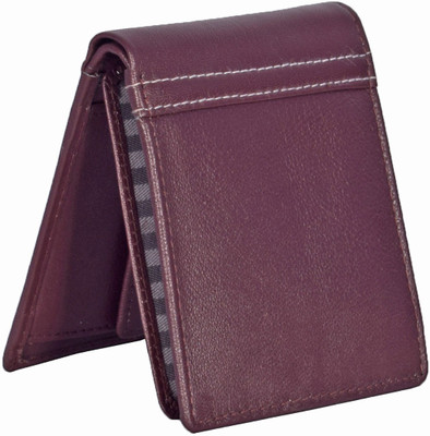 

Death By Color Men Brown Genuine Leather Wallet(8 Card Slots)