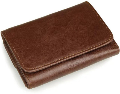 

Fustaan Men Brown Genuine Leather Wallet(5 Card Slots)