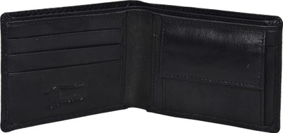 

peseta Men Black Genuine Leather Wallet(3 Card Slots)