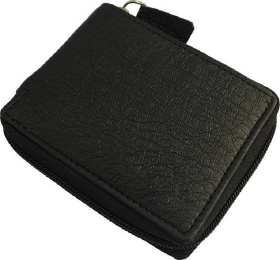 

insta service Boys Black Artificial Leather Wallet(8 Card Slots)