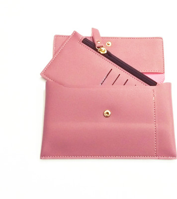 

forever young Girls Pink Genuine Leather Wallet(6 Card Slots), Candy pink