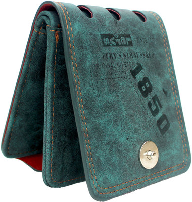 

AVB Boys Green Artificial Leather Wallet(10 Card Slots)
