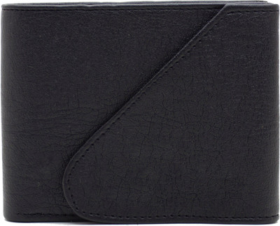 

DELMA Men Black Artificial Leather Wallet(6 Card Slots)