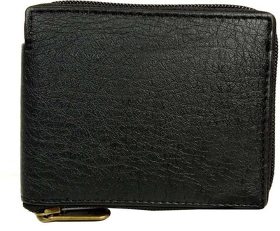 

SP Men Black Artificial Leather Wallet(4 Card Slots)