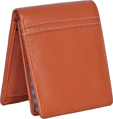 

Death By Color Men Tan Genuine Leather Wallet(8 Card Slots)
