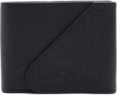 

DELMA Men Black Artificial Leather Wallet(6 Card Slots)