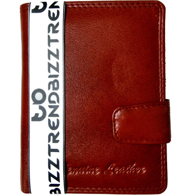 

TrendBizz Men Brown Genuine Leather Wallet(10 Card Slots)