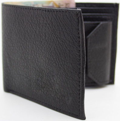 

DELMA Men Black Artificial Leather Wallet(4 Card Slots)