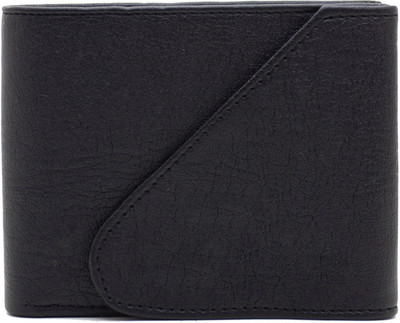 

DELMA Men Black Artificial Leather Wallet(6 Card Slots)