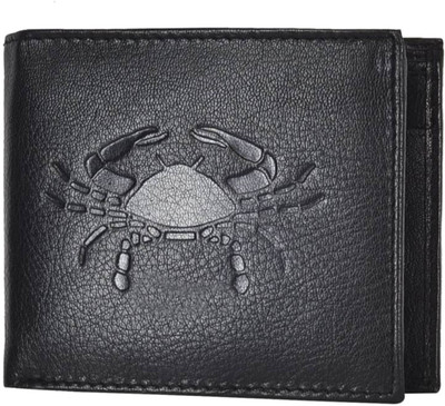 

Justrack Men Black Genuine Leather Wallet(1 Card Slot)