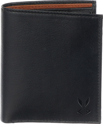 

Red Rabitt Men Black Genuine Leather Wallet(8 Card Slots), Black/burgundy
