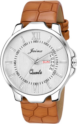 

JAINX JM307 Silver Dial Day and Date Watch - For Men
