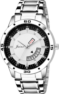 

JAINX JM309 Silver Day and Date Watch - For Men