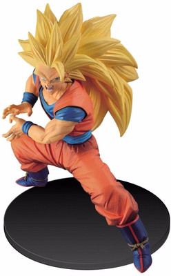 

imodish Dragon Ball Z DBZ Super Saiyan Goku SS3 Action Figure With Stand(Multicolor)