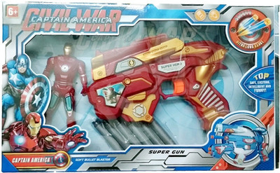 

ClueSteps Avenger Super Hero Iron man with Weapon(Multicolor)