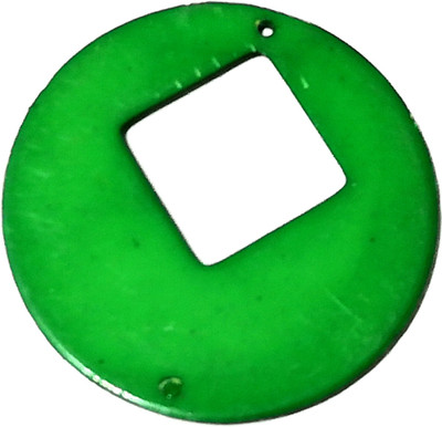 

GOELX Design Chandbali Half Moon Earring Base with Hole for Earring/jhumka Making 20 Pcs green Color