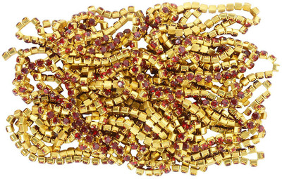 

GOELX Stone Chain Maroon for Jewelry Making- Pack of 2 Meters