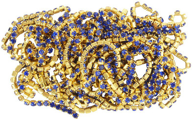 

GOELX Stone Chain Blue for Jewelry Making- Pack of 2 Meters