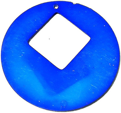 

GOELX Design Chandbali Half Moon Earring Base with Hole for Earring/jhumka Making 20 Pcs Blue Color