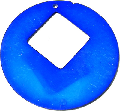 

GOELX Design Chandbali Half Moon Earring Base with Hole for Earring/jhumka Making 20 Pcs royal blue Color