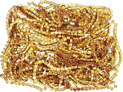 

GOELX Stone Chain Brown for Jewelry Making- Pack of 2 Meters