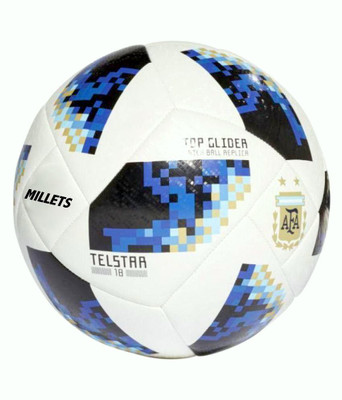 

MILLETS World cup Telstar black Football - Size: 5(Pack of 1, Black, White, Multicolor, Blue, Red, Yellow)