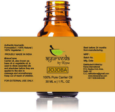 Ayurveda By Kisna Jojoba Carrier Oil(30 ml)