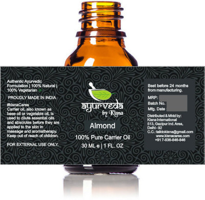 Ayurveda By Kisna Almond Carrier Oil(30 ml)