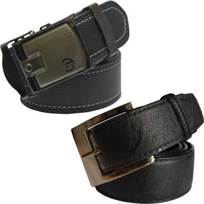

LOOPA Men Formal Black Synthetic Belt