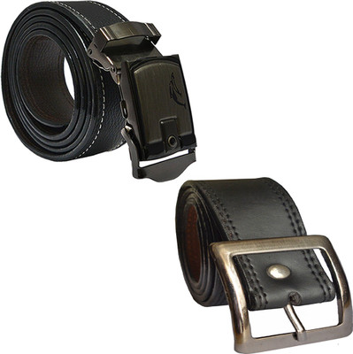 

LOOPA Men Formal Black Synthetic Belt