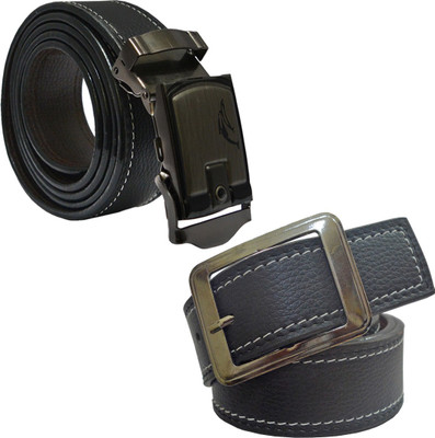 

LOOPA Men Formal Black Synthetic Belt