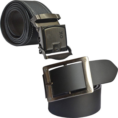 

LOOPA Men Formal Black Synthetic Belt