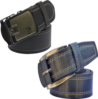 

LOOPA Men Formal Black Synthetic Belt