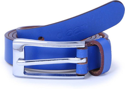 

daarlinn Women Casual Blue Genuine Leather Belt
