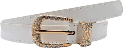 

Baluchi Women Party, Casual White Artificial Leather Belt