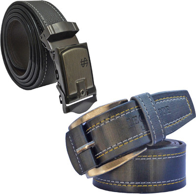 

LOOPA Men Formal Black Synthetic Belt