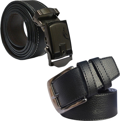 

LOOPA Men Formal Black Synthetic Belt
