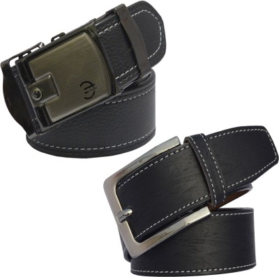 

LOOPA Men Formal Black Synthetic Belt