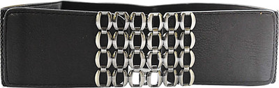 

AyA Fashion Women Party Black Artificial Leather Belt
