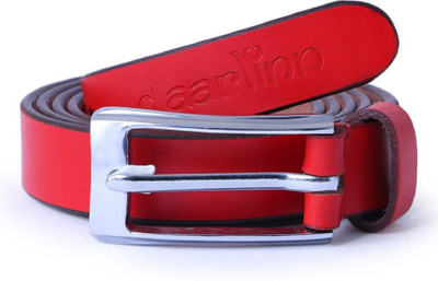 

daarlinn Women Casual Red Genuine Leather Belt